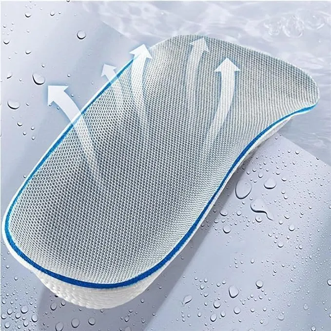 2 Pairs Orthopedic High Pads 1.0,Height Increase Insoles, Orthopedic high Pads for Men Women,Soft Arch Support Insoles for Flat Feet (Black, 1.37in/3.5cm)