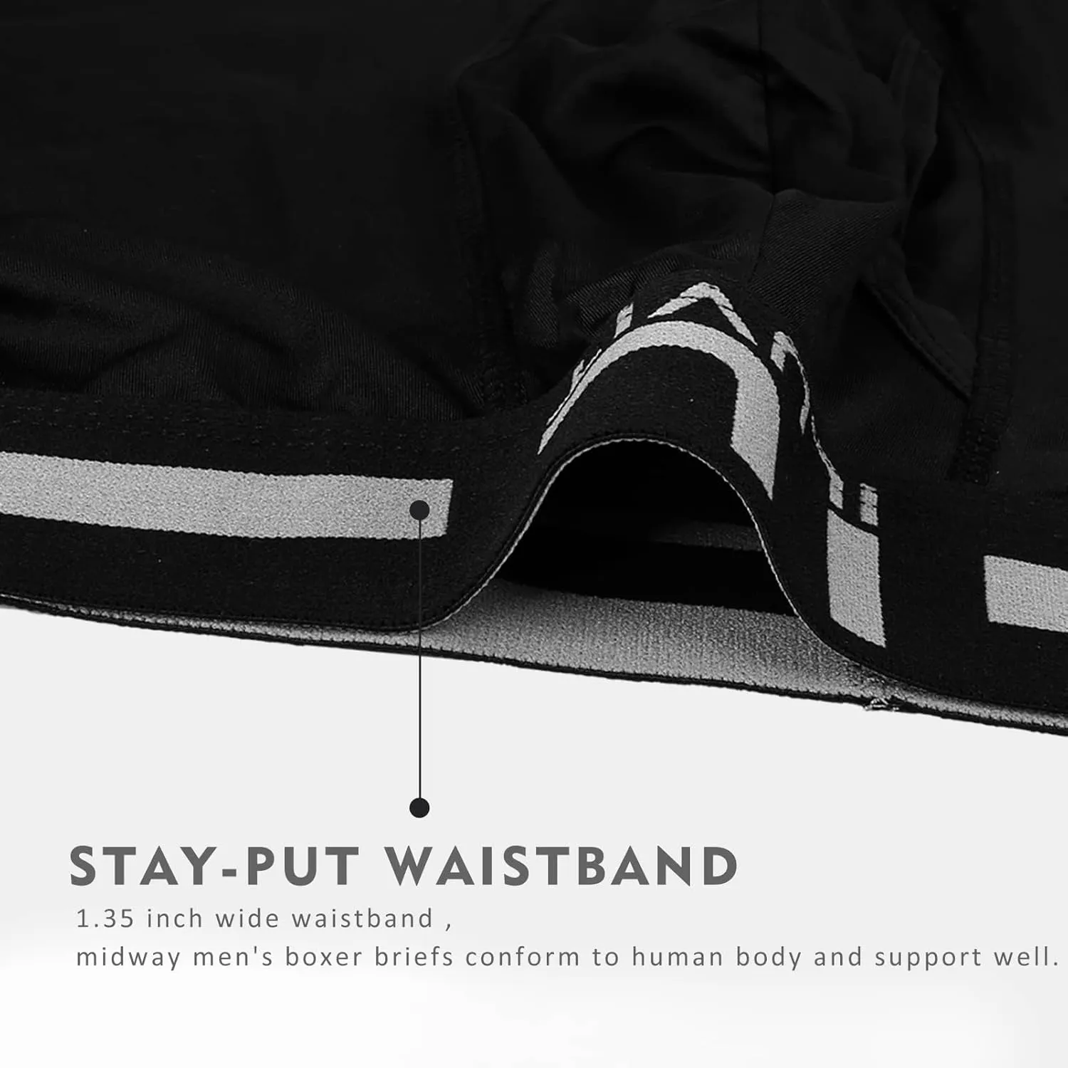 5Mayi Men's Boxer Briefs Fly Front with Pouch Athletic Mens Underwear Performance Boxer Briefs for Men Pack