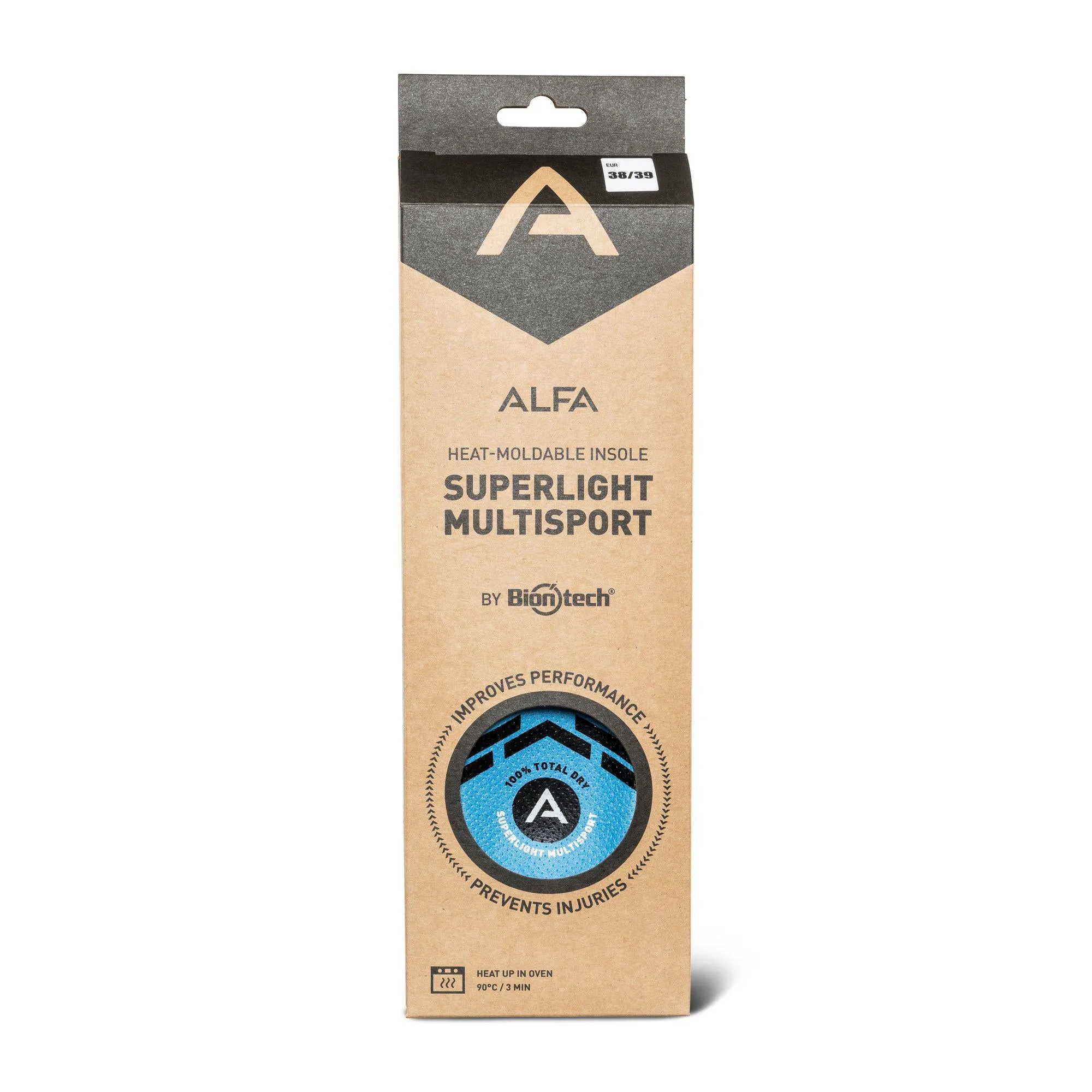 Alfa Superlight Multisport insole - Ergonomic heat molded insole -