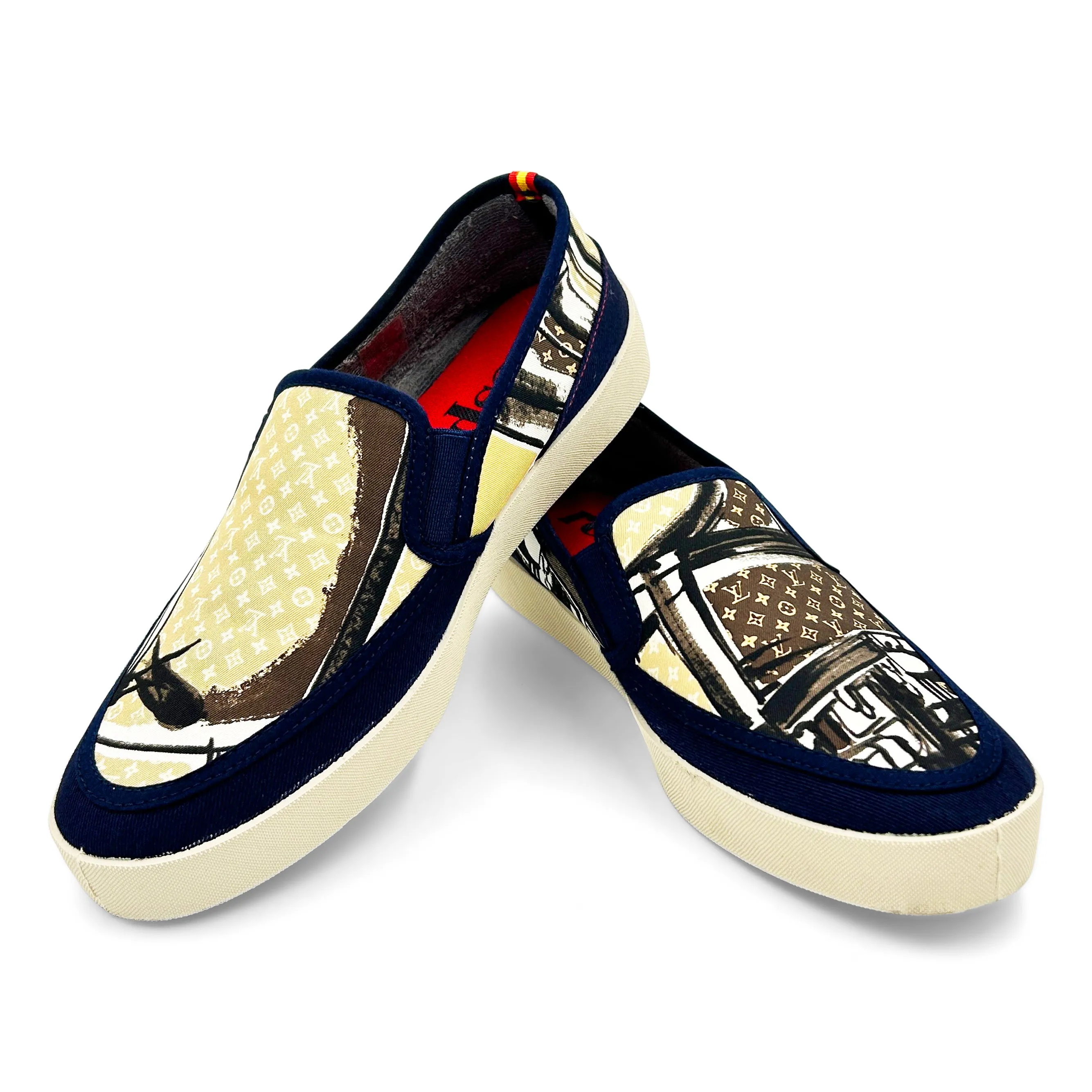 BAGAGE IDOLES Red/Cream Sport Loafer