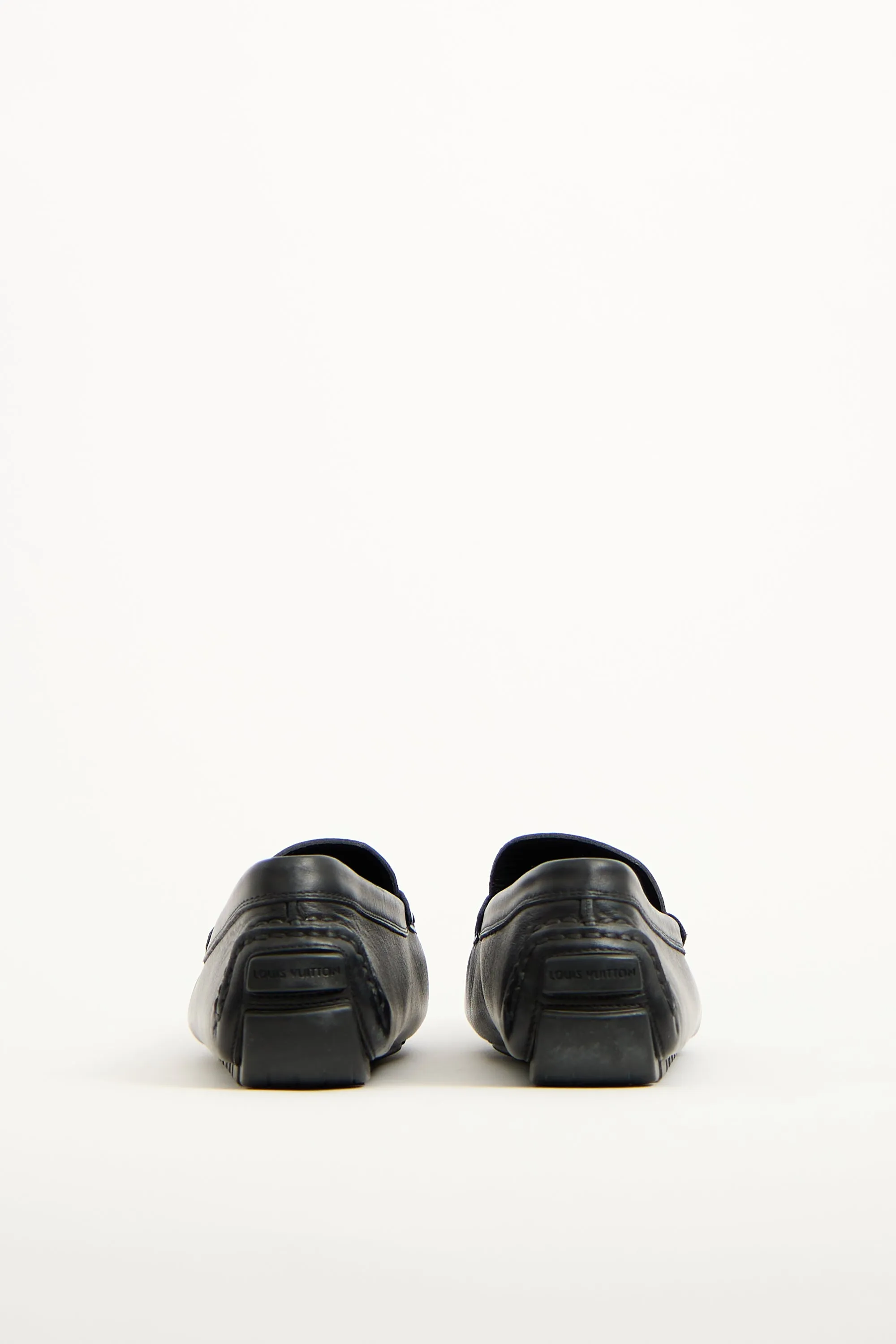 Black Leather S-Lock Driving Loafer