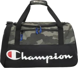 Champion Logo Duffel Bag, Cammo Ammo/Black, One-Size