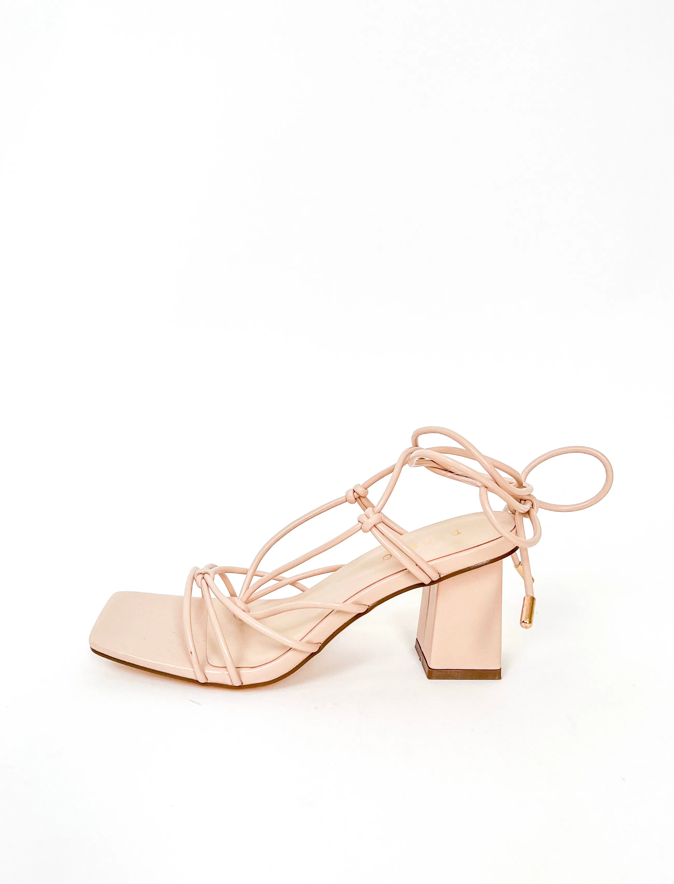 CHANDLER NUDE WRAP HEEL