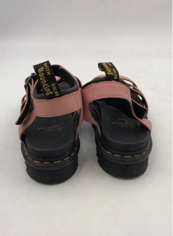 Dr. Martens Women's Blaire Pink Adjustable Strap Gladiator Sandals - Size 8