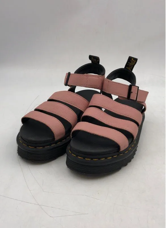 Dr. Martens Women's Blaire Pink Adjustable Strap Gladiator Sandals - Size 8