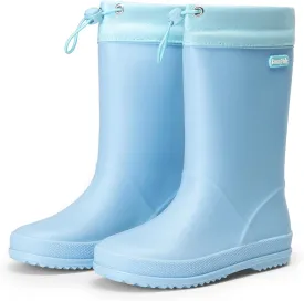 DREAM PAIRS Kids Rain Boots Boys Girls Lightweight Boots Waterproof Easy-on Outdoor Playing Rain Boot Unisex-Child