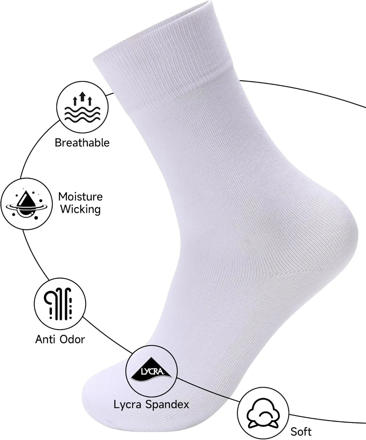 Dress Socks for Men Colorful for Dress Casual Formal Groomsmen Wedding, One Pair