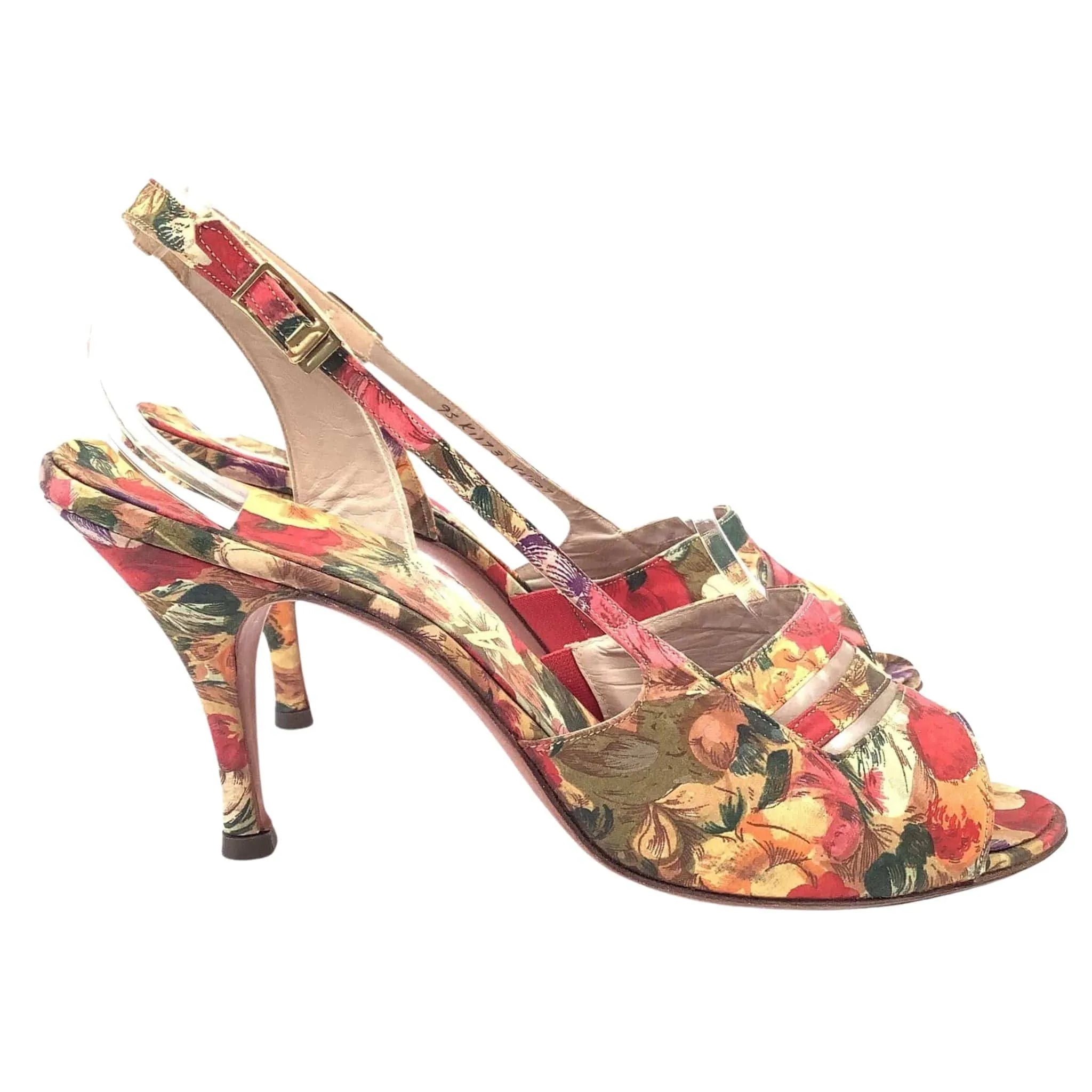 Floral Strappy Heels
