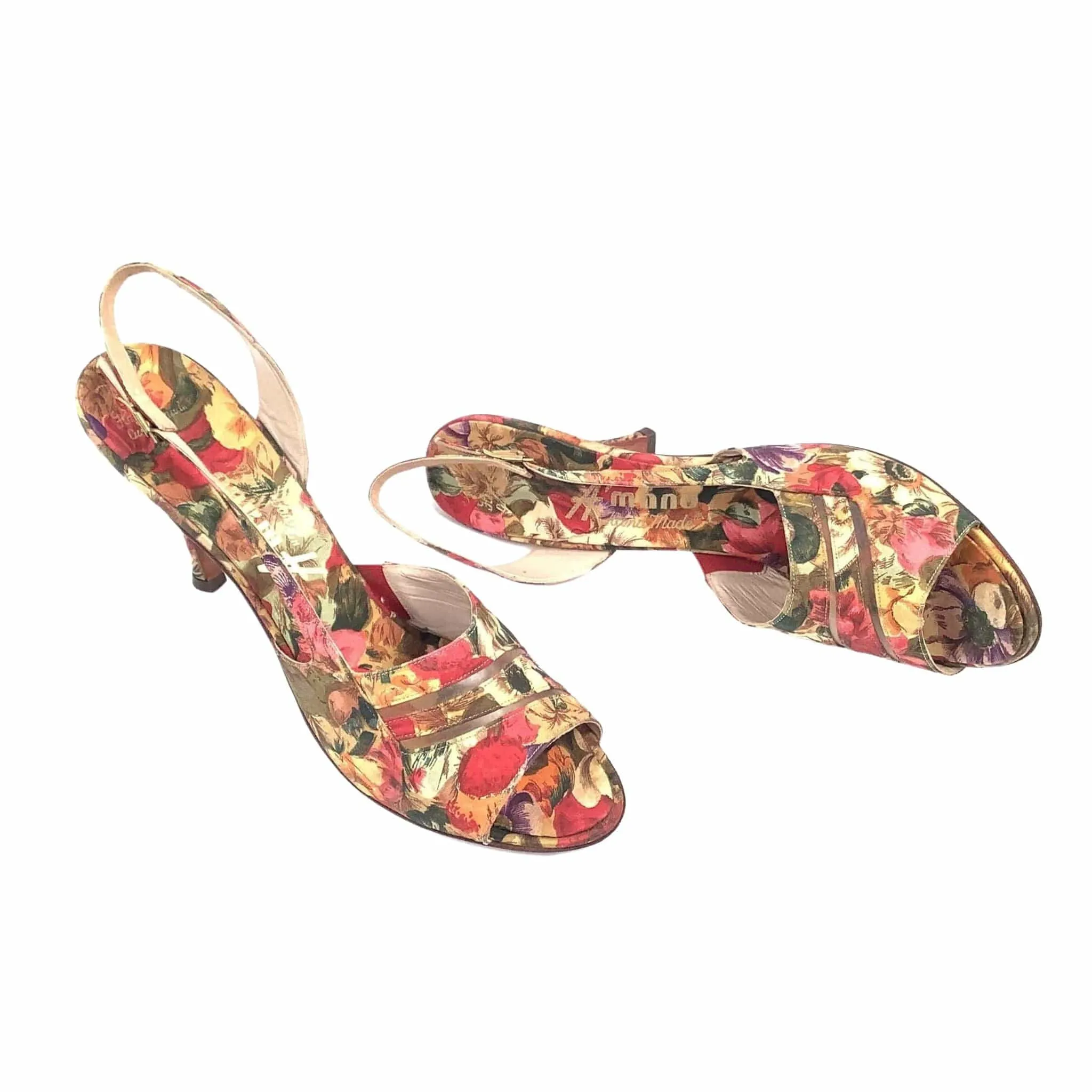 Floral Strappy Heels
