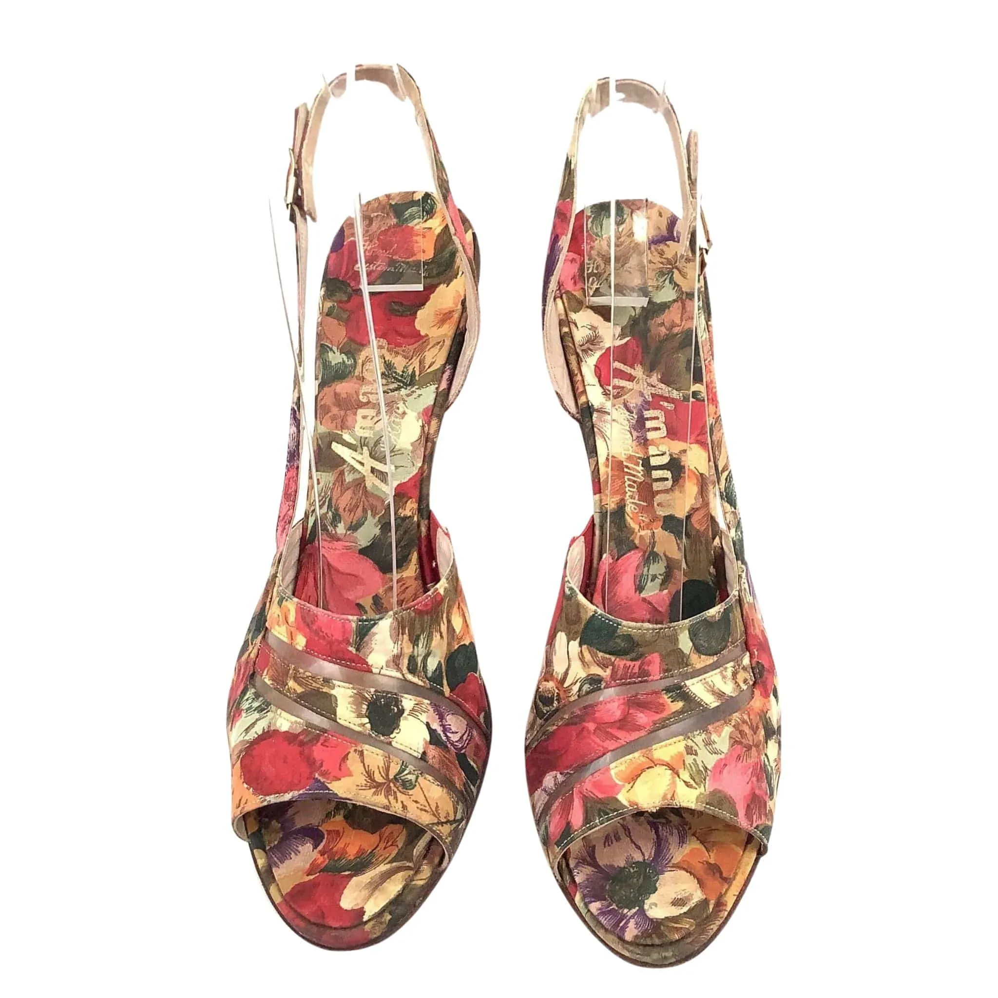 Floral Strappy Heels