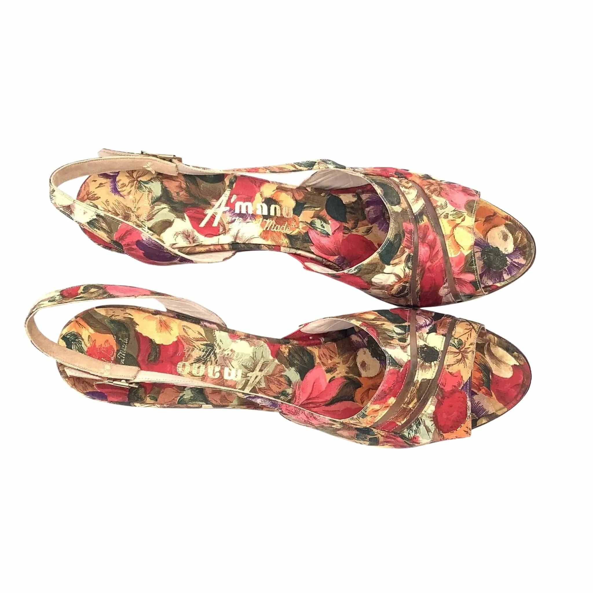 Floral Strappy Heels