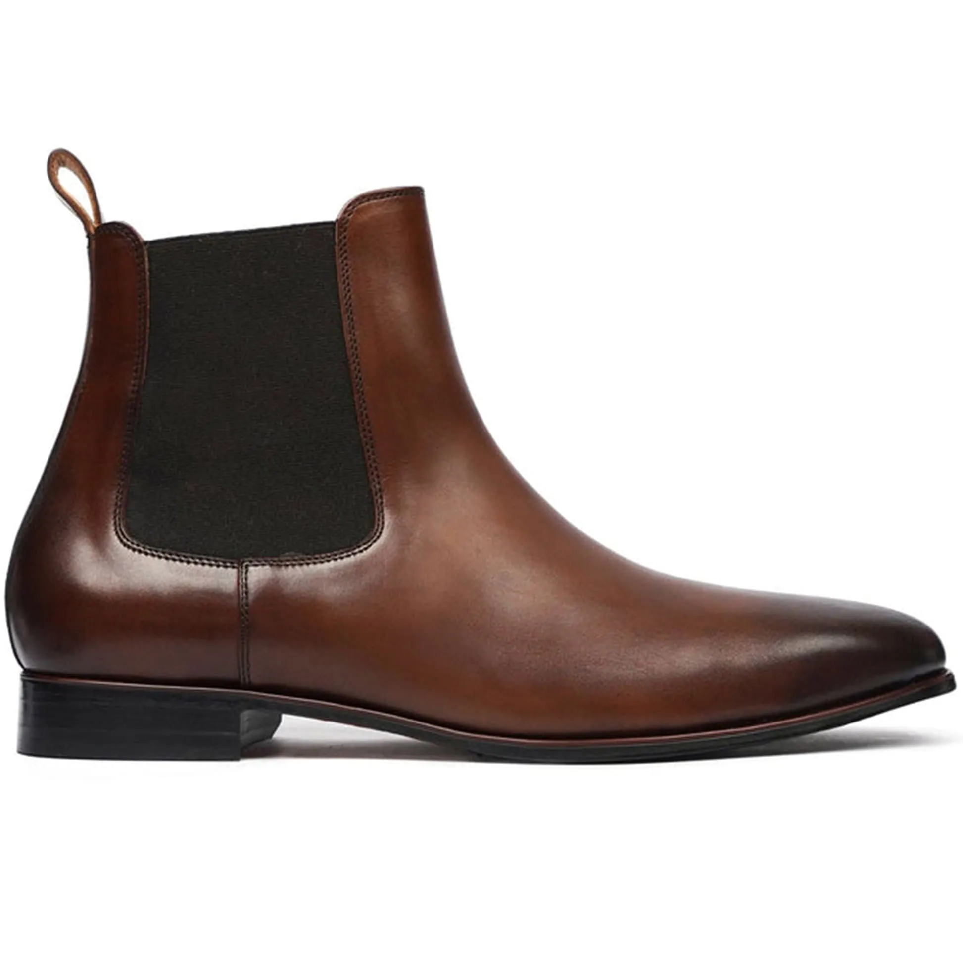 Handmade Customisable Leather Men Brown Chelsea Boots
