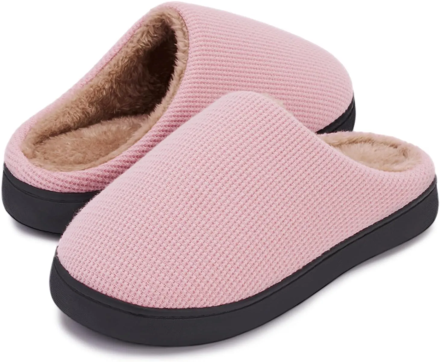Hebreahav Womens Cozy Memory Foam Casual Warm Ladies Bedroom Hard Bottom Slippers Non Slip Indoor Outdoor