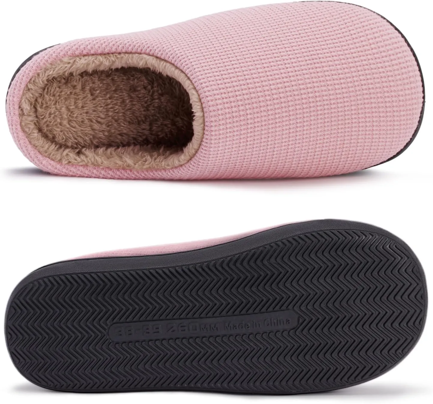 Hebreahav Womens Cozy Memory Foam Casual Warm Ladies Bedroom Hard Bottom Slippers Non Slip Indoor Outdoor