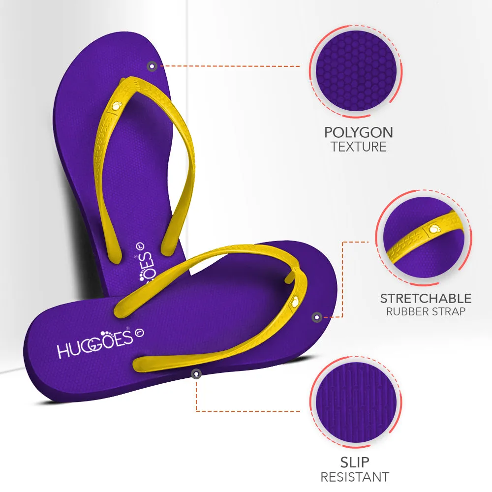 Huggoes by Aerothotic - Lilac Women's Flip Flops Slippers - Original Thailand Imported - (VL1)