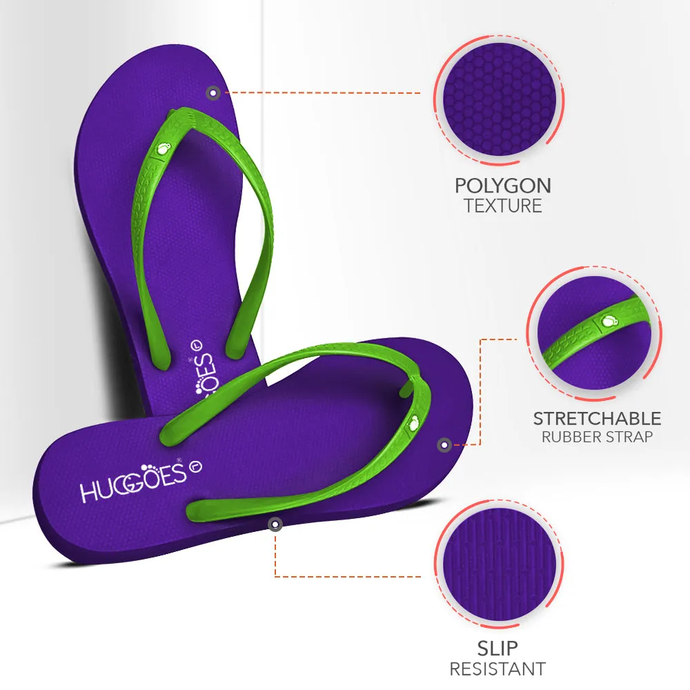 Huggoes by Aerothotic - Lilac Women's Flip Flops Slippers - Original Thailand Imported - (VL1)