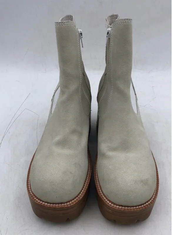 Jeffrey Campbell Women's Cream White Chelsea Boots - Size 10M