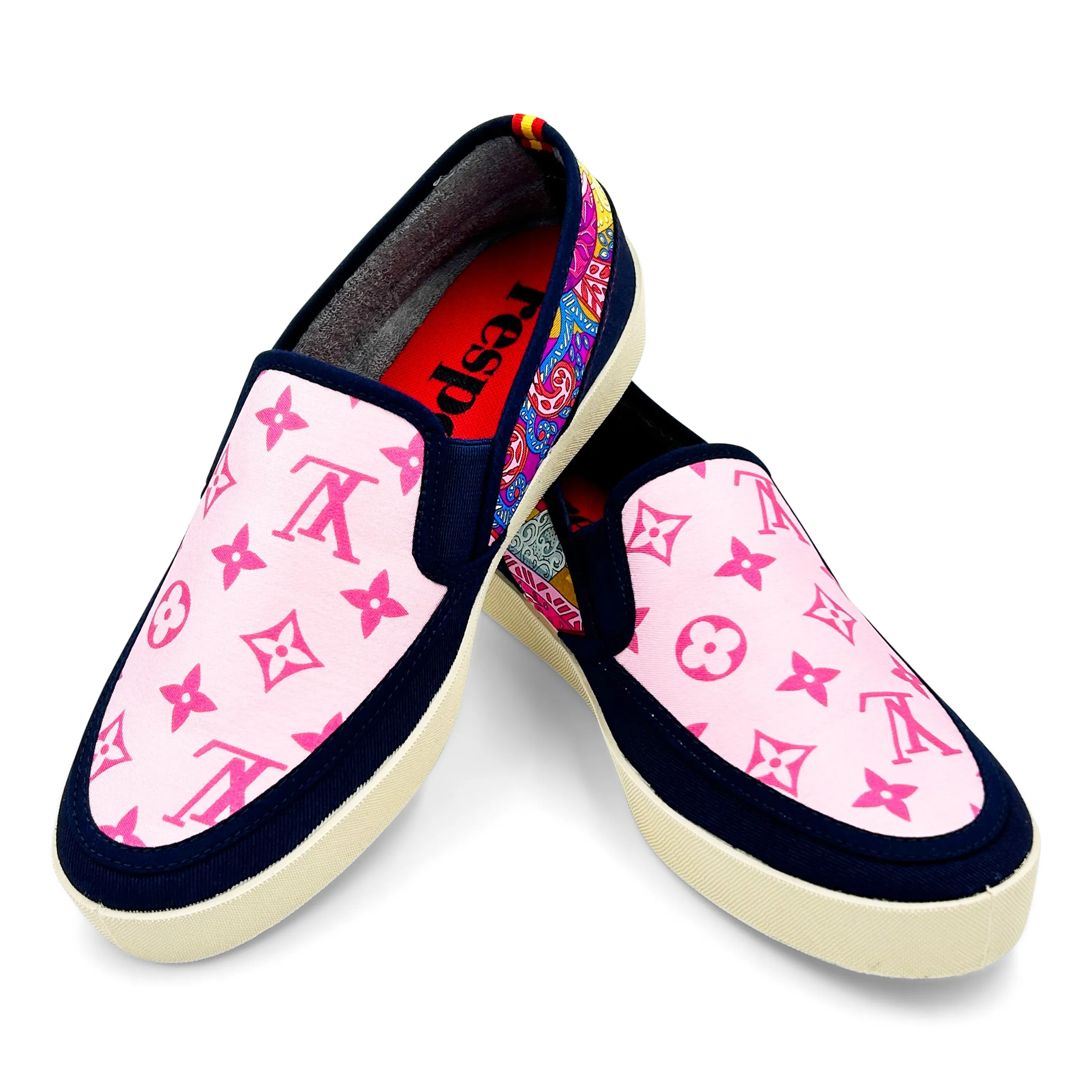 LOUIS CAUCASE Pink/Blue Sport Loafer