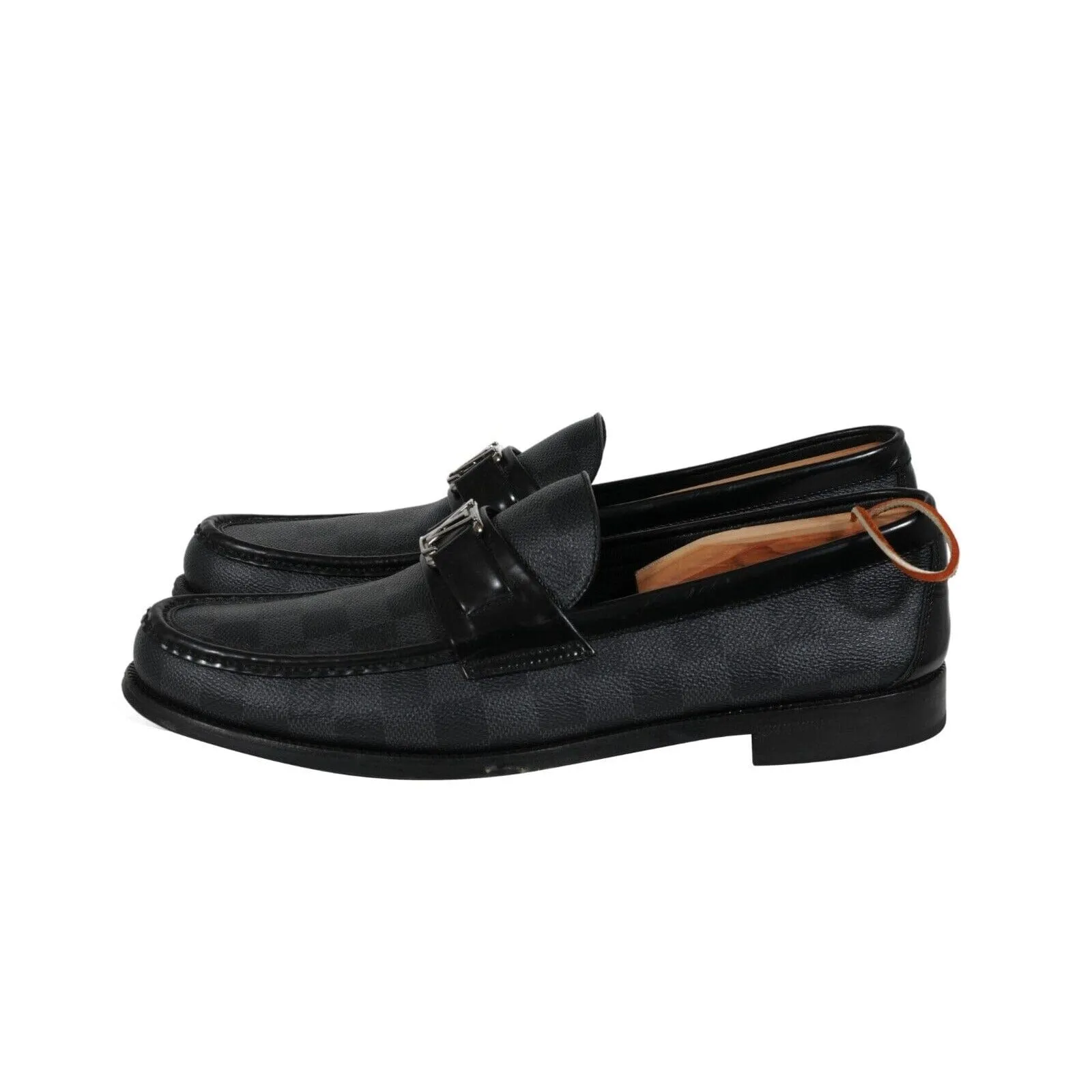Major Penny Loafer US9.5 LV8.5 Damier Graphite Black Leather
