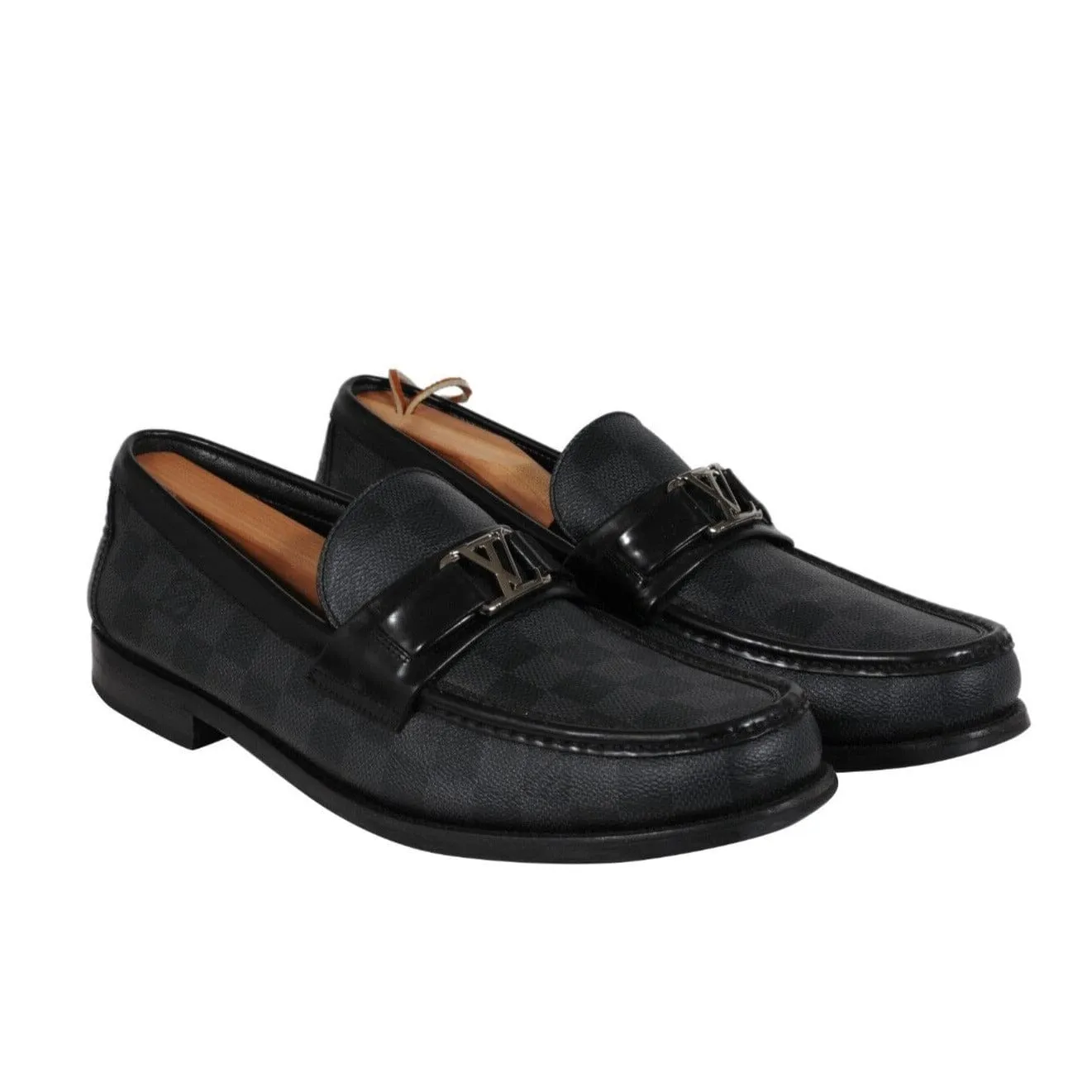 Major Penny Loafer US9.5 LV8.5 Damier Graphite Black Leather