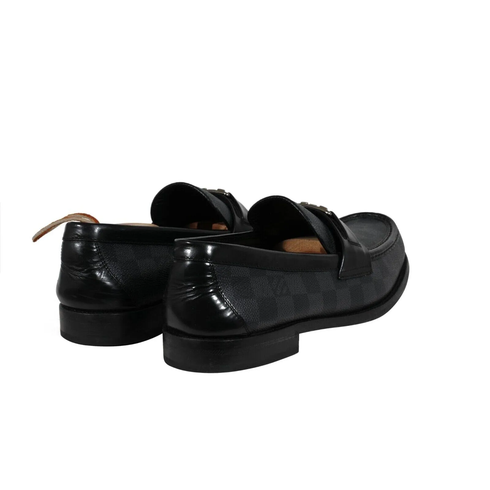 Major Penny Loafer US9.5 LV8.5 Damier Graphite Black Leather