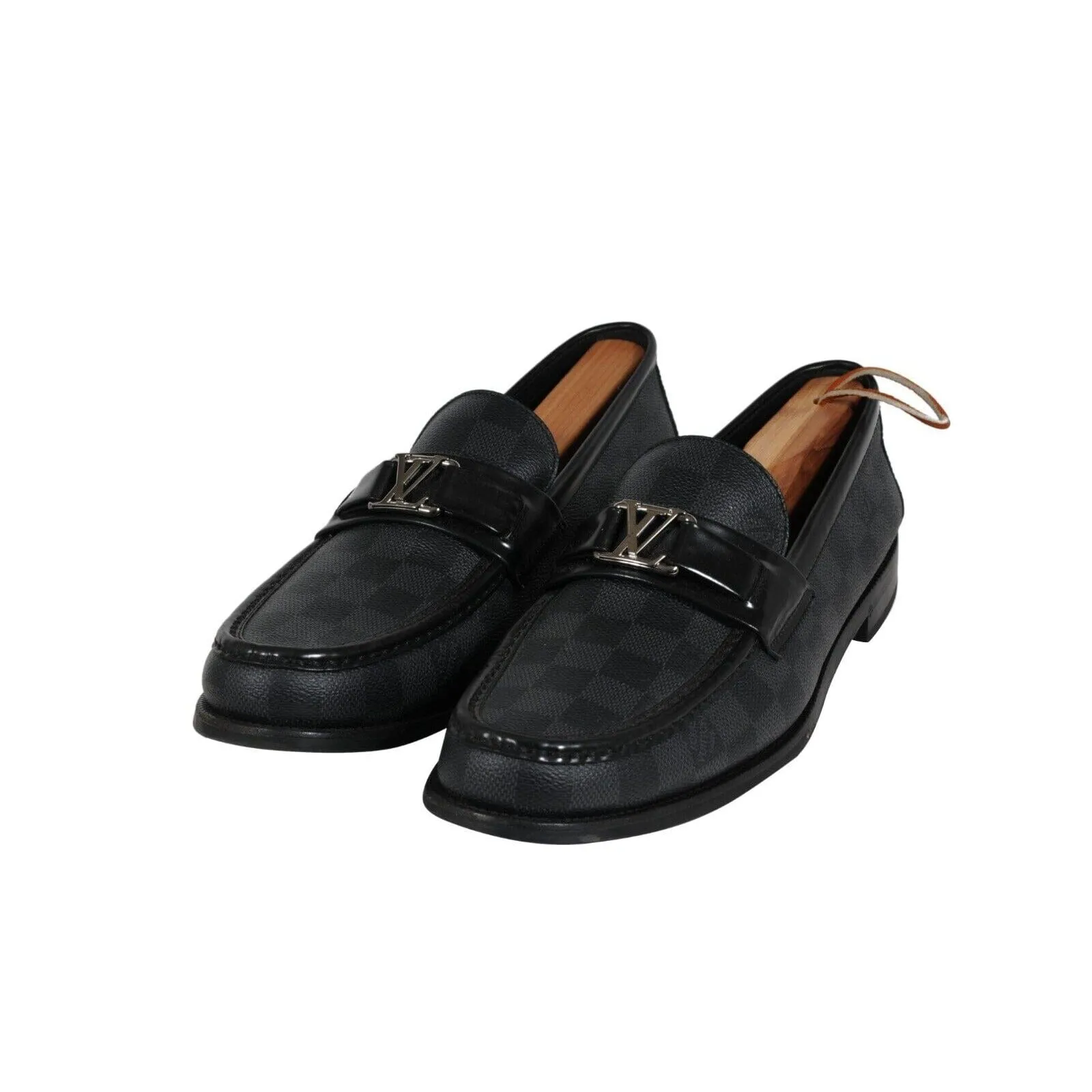 Major Penny Loafer US9.5 LV8.5 Damier Graphite Black Leather