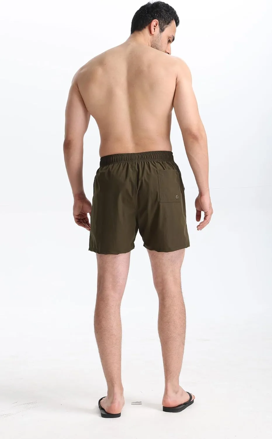 Mens Swim Trunks 5" with Mesh Lining Quick Dry Beach Shorts for Swimming Men Bathing Suit