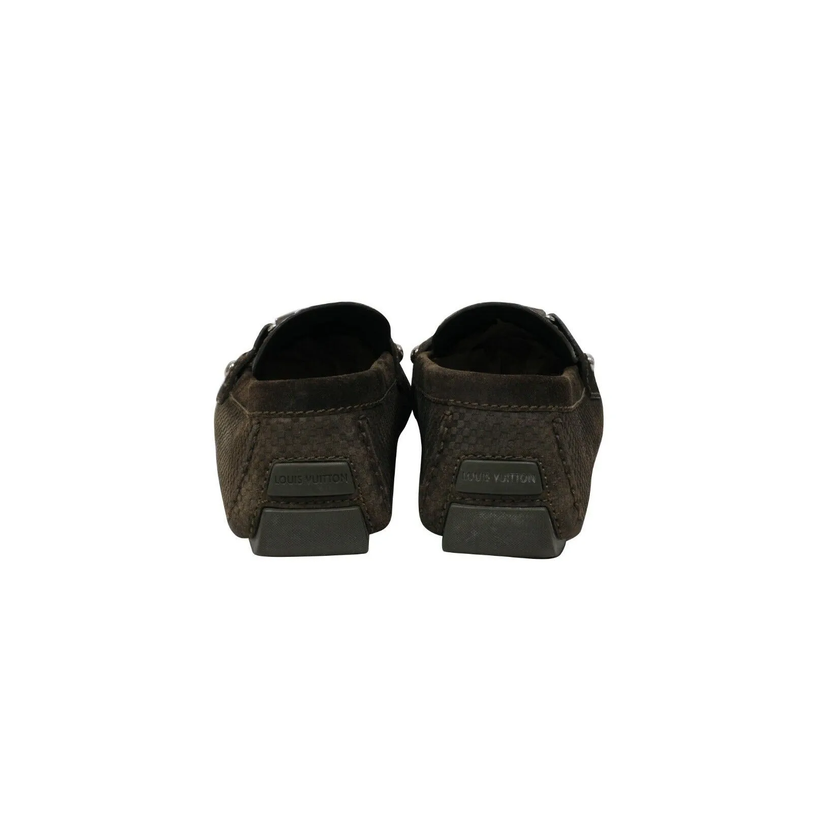 Monte Carlo Brown Suede Damier Driver Loafer