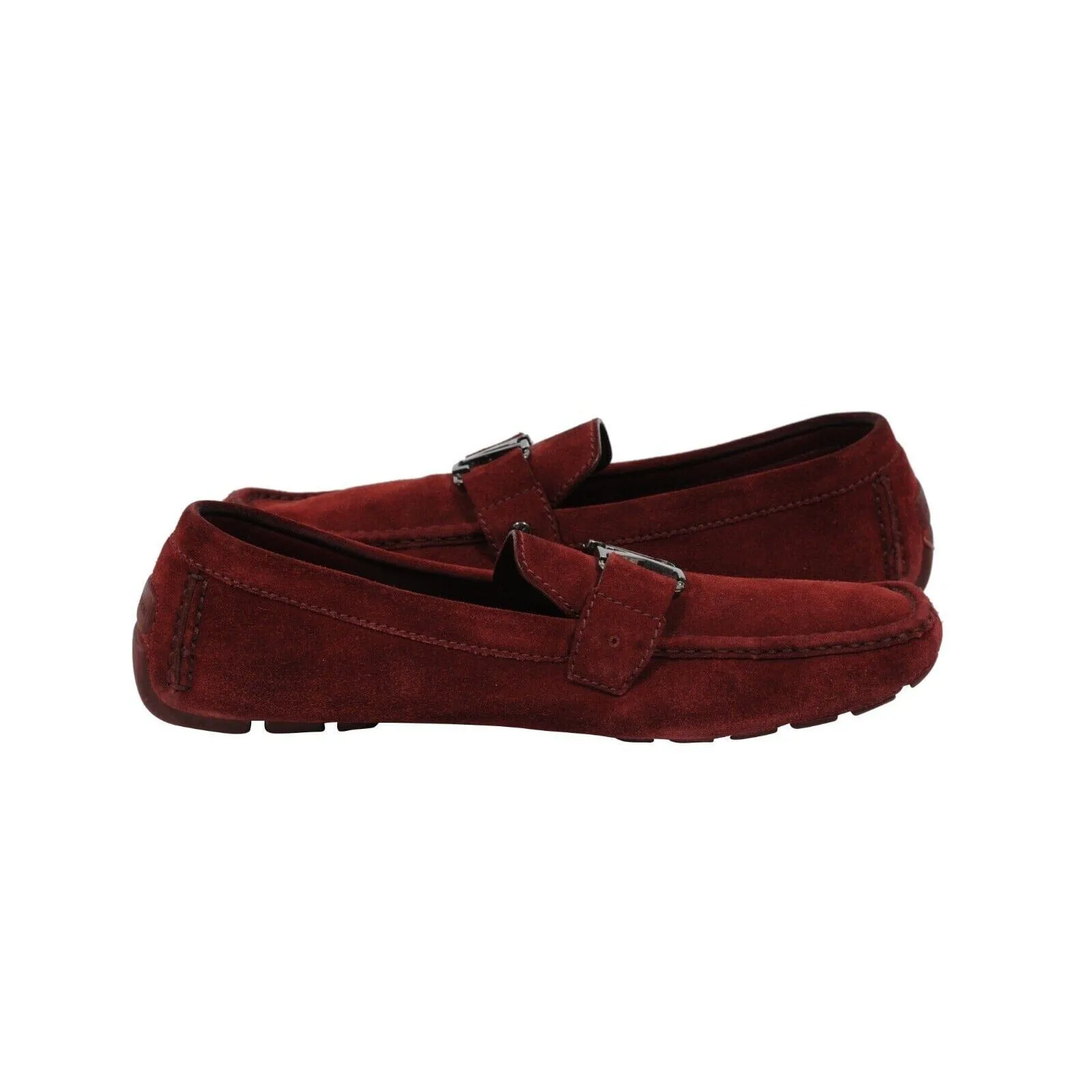 Monte Carlo Loafer Red Suede Moccasin Slip On