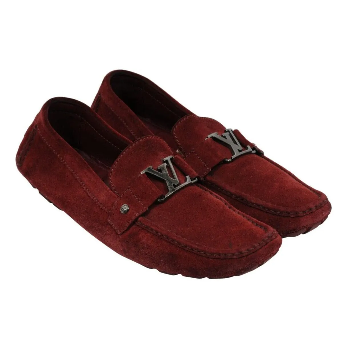 Monte Carlo Loafer Red Suede Moccasin Slip On