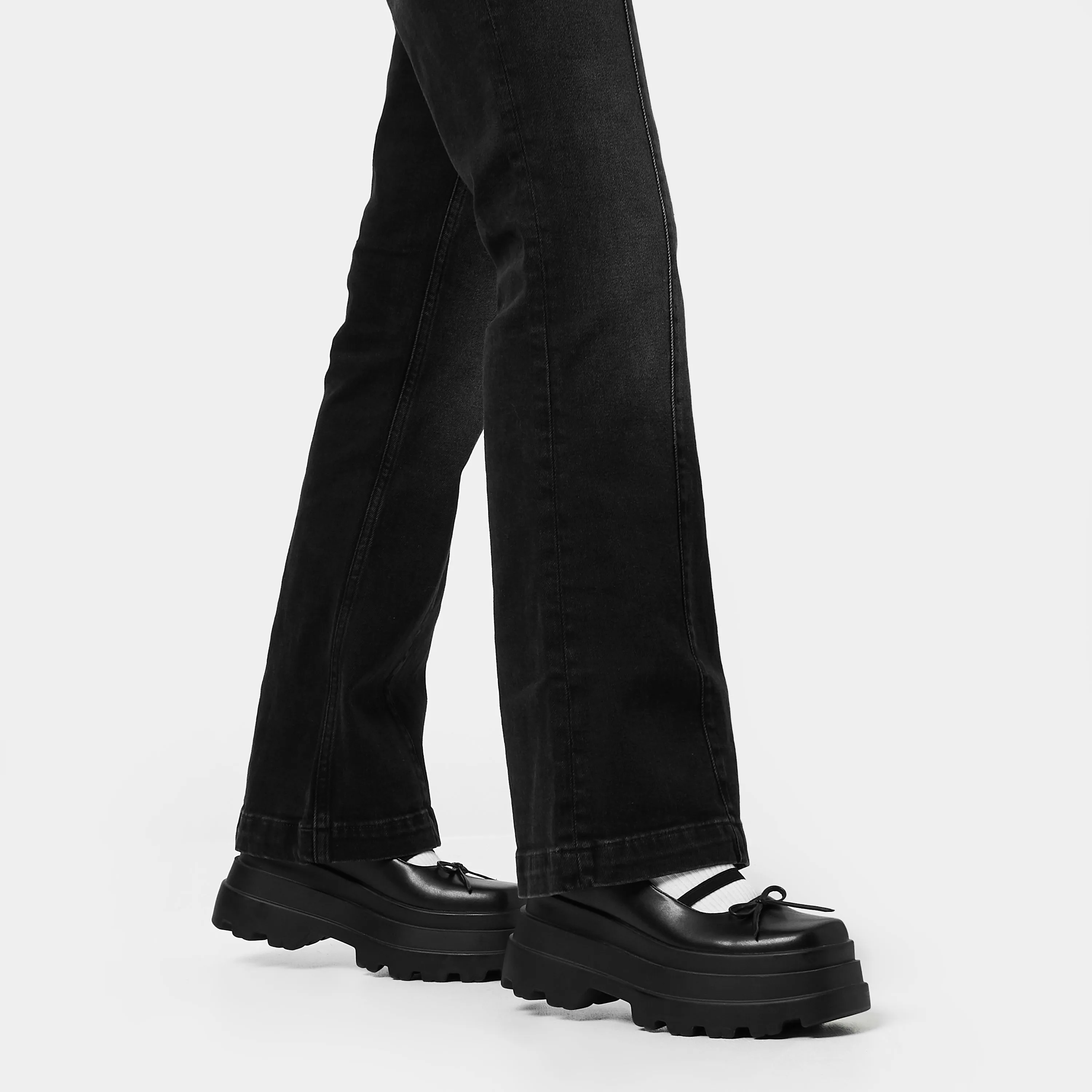 Obsidian Doll Trident Mary Janes - Black