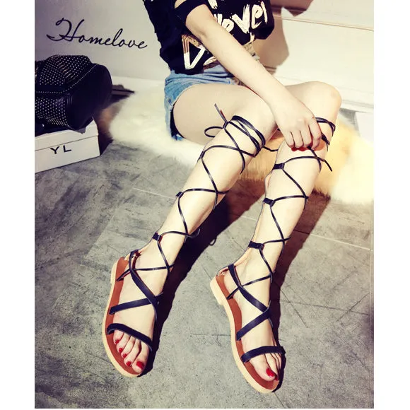 RESUA Lace Up Gladiator Sandals