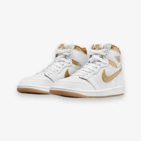 Womens Air Jordan 1 Retro Hi OG White Metallic Gold FD2596-107