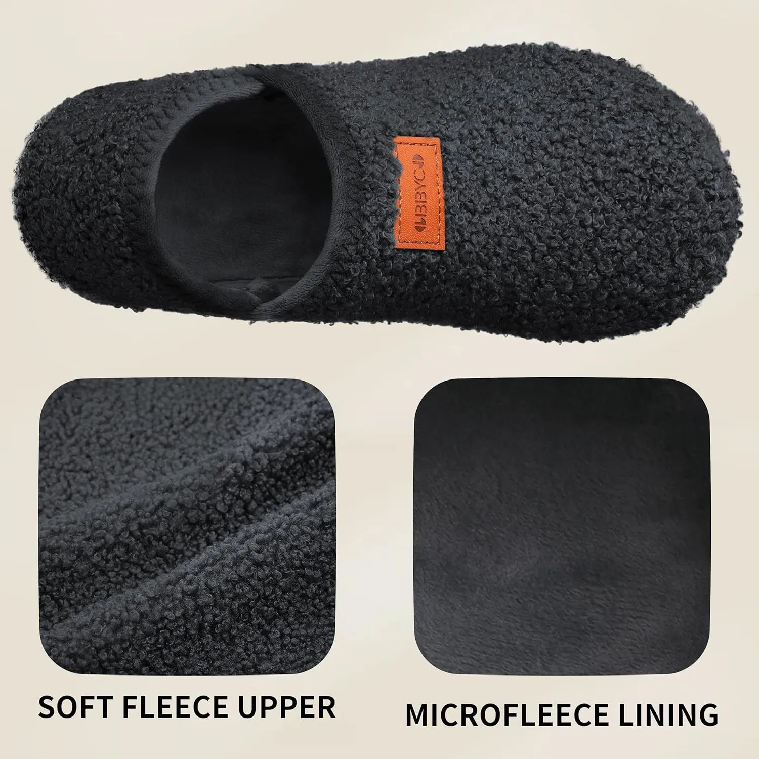 Women's Men's Fuzzy Fur Slippers Casual House Shoes Non Slip Barefoot Slipper Socks Warm Closed Back Indoor Outdoor Shoes