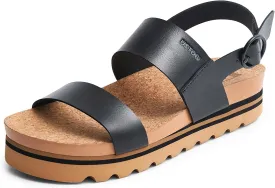 Women's Platform Sandals Arch Support Beach Slides for Woman Orthotic Summer Causal Cork Footbed Adjustable Buckle Elastic Band Cushion Cute Flatform sandalias de mujer